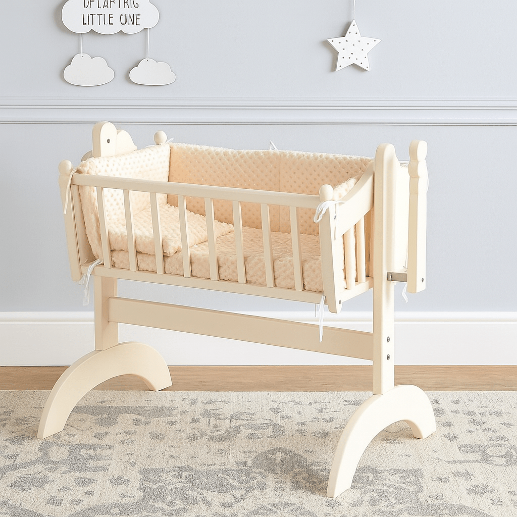 2pc Dimple Crib/Cradle Quilt & Bumper Bedding Set