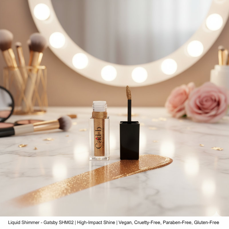 Liquid Shimmer – Gatsby SHM02 | High-Impact Shine | Vegan, Cruelty-Free, Paraben-Free, Gluten-Free