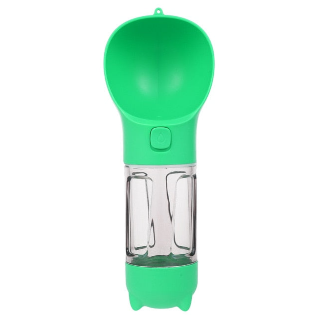 300ML Portable Pet Water Bottle with Poop Shovel Garbage Bags Travel Outdoor Dog Cats Feeders Sport Drinking Water Bottles