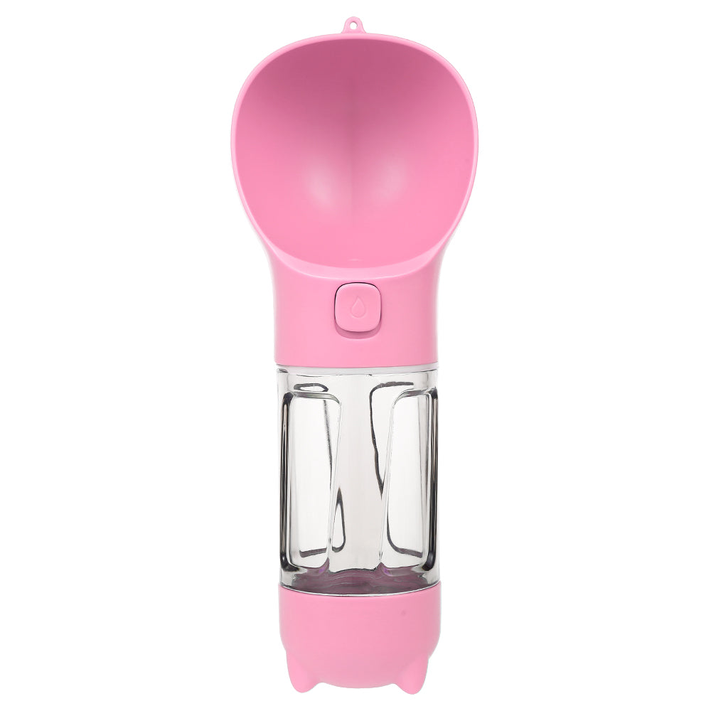 300ML Portable Pet Water Bottle with Poop Shovel Garbage Bags Travel Outdoor Dog Cats Feeders Sport Drinking Water Bottles