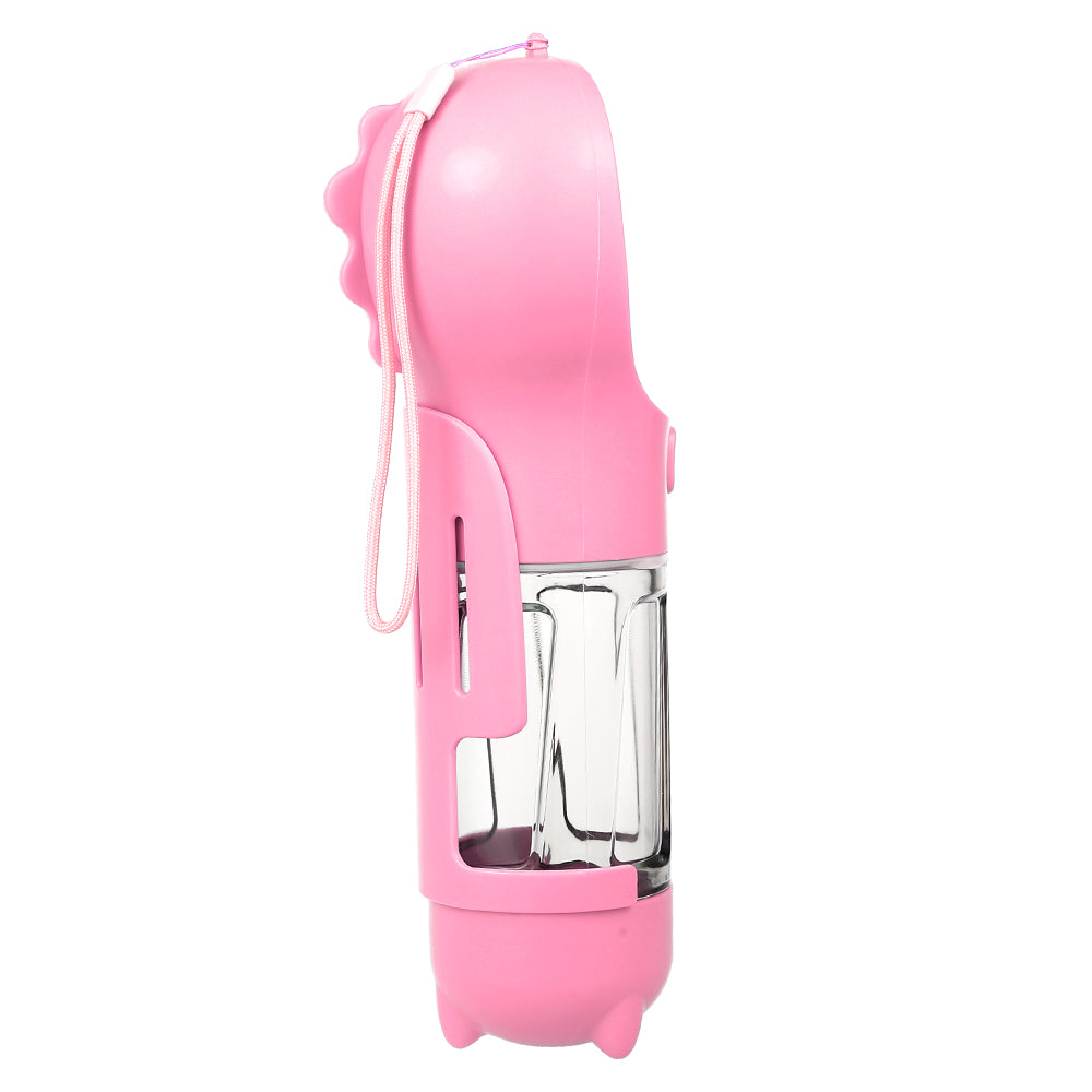 300ML Portable Pet Water Bottle with Poop Shovel Garbage Bags Travel Outdoor Dog Cats Feeders Sport Drinking Water Bottles